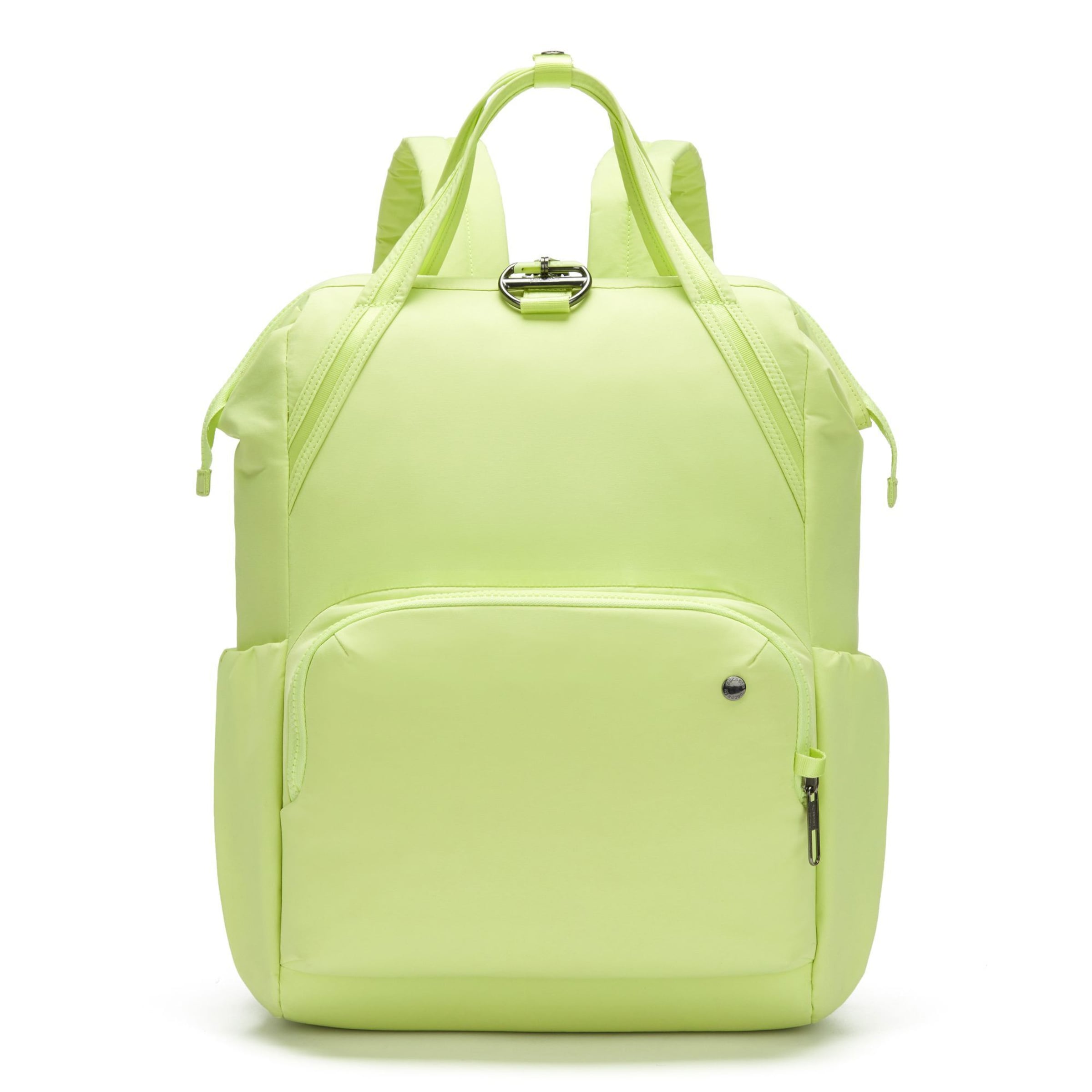 Zaino di Pacsafe in verde: frontale