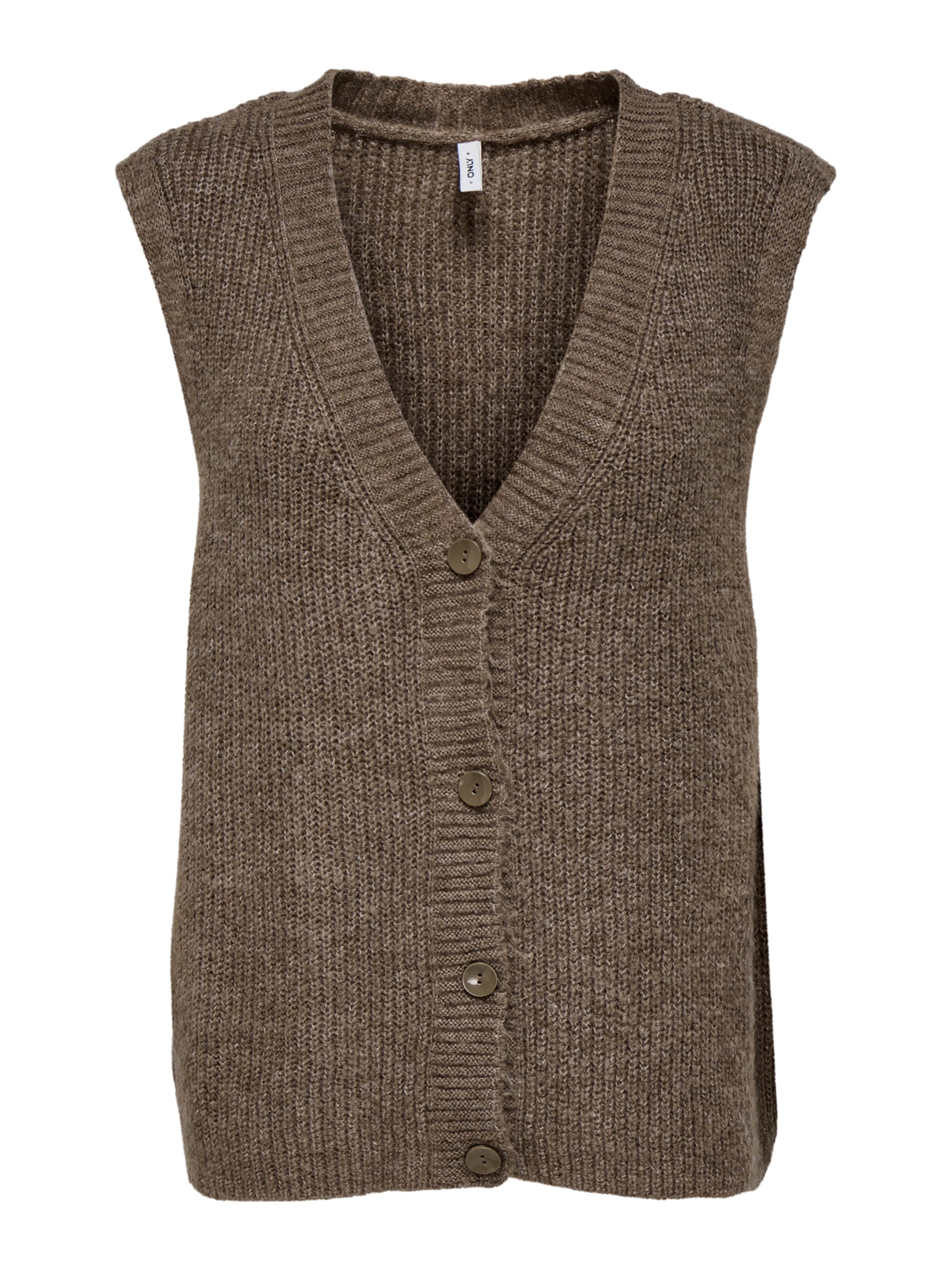 ONLY Knitted Vest 'ONLJane' in Brown: front