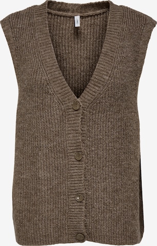 ONLY Knitted vest 'ONLJane' in Brown: front