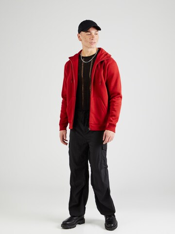 G-STAR Zip-Up Hoodie 'Premium Core' in Red