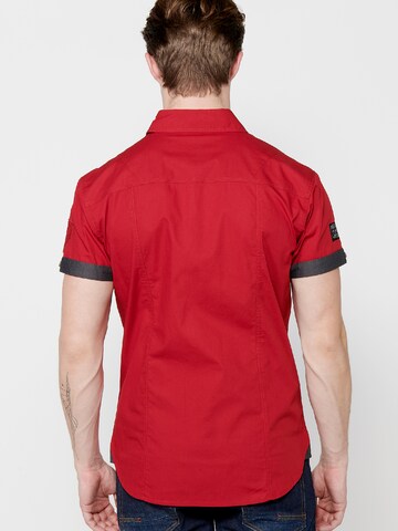 KOROSHI - Slim Fit Camisa em vermelho