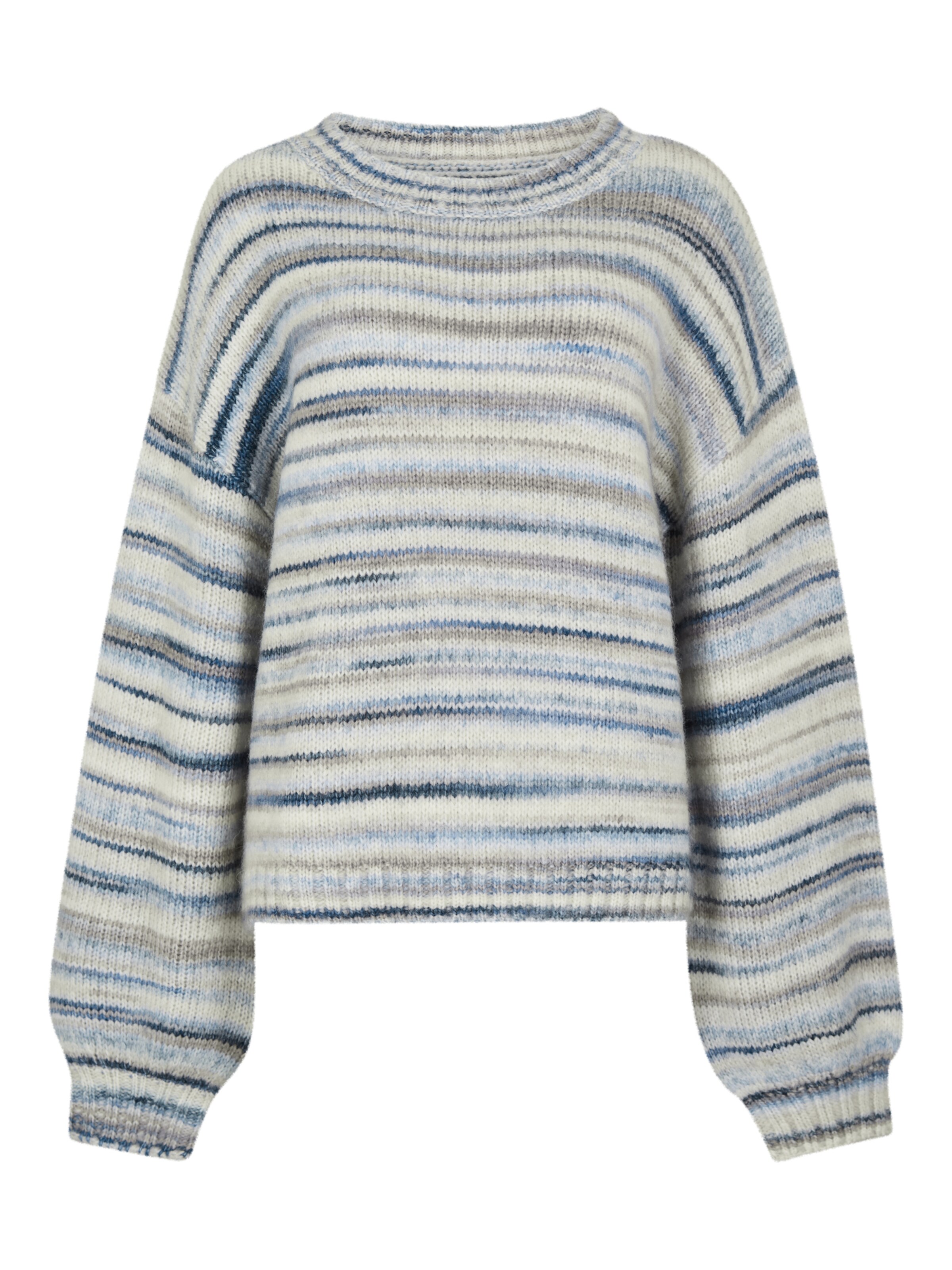 Apricot Multicoloured Stripe Soft Jumper ' ' in Blau: Vorderseite