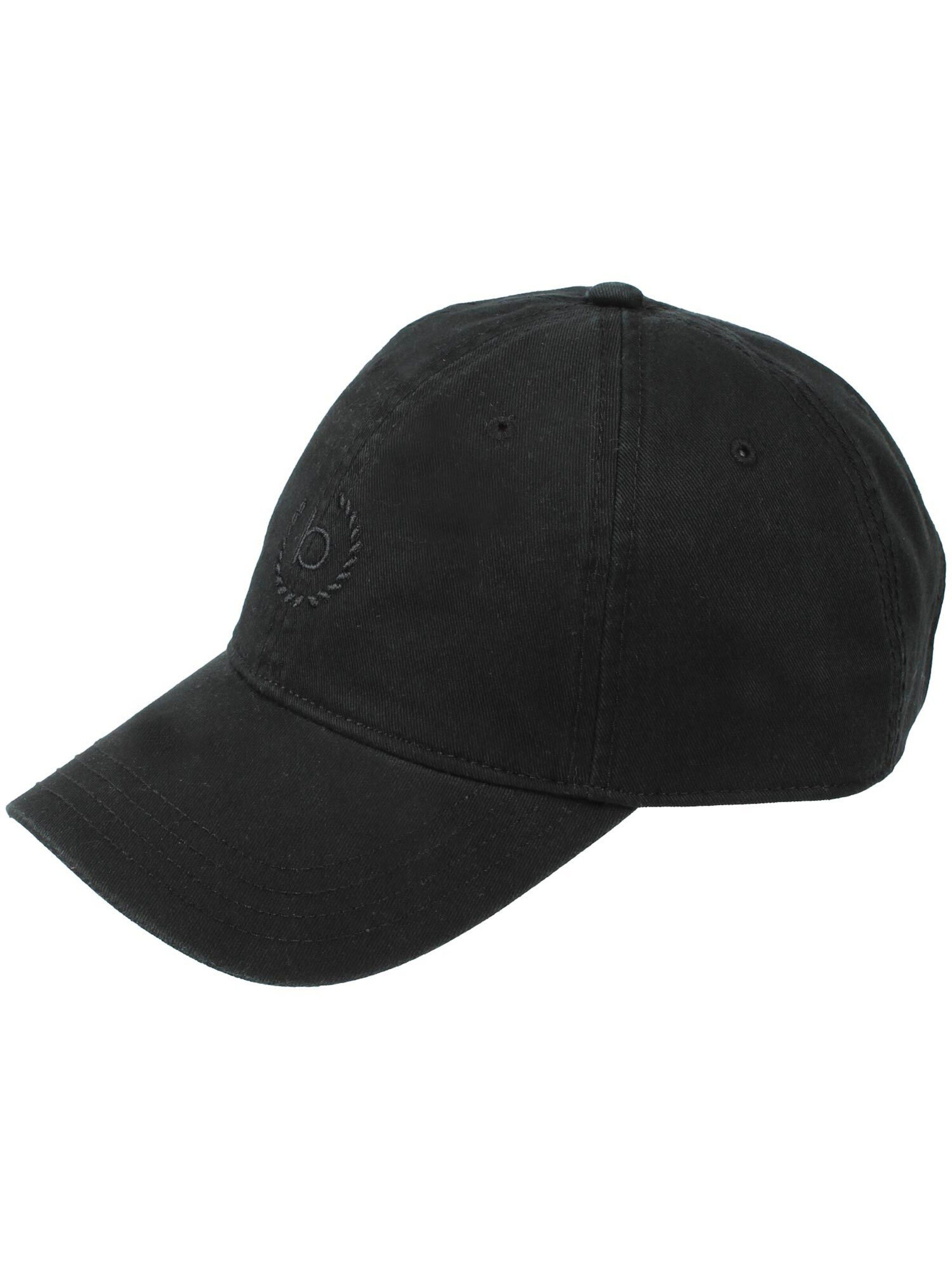 bugatti Cap in Schwarz: Vorderseite