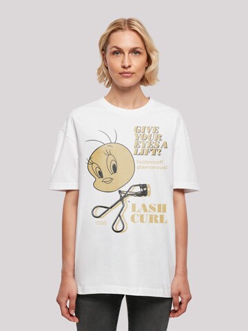 F4NT4STIC T-Shirt 'Tweety Lash Curls' in Weiß: predná strana