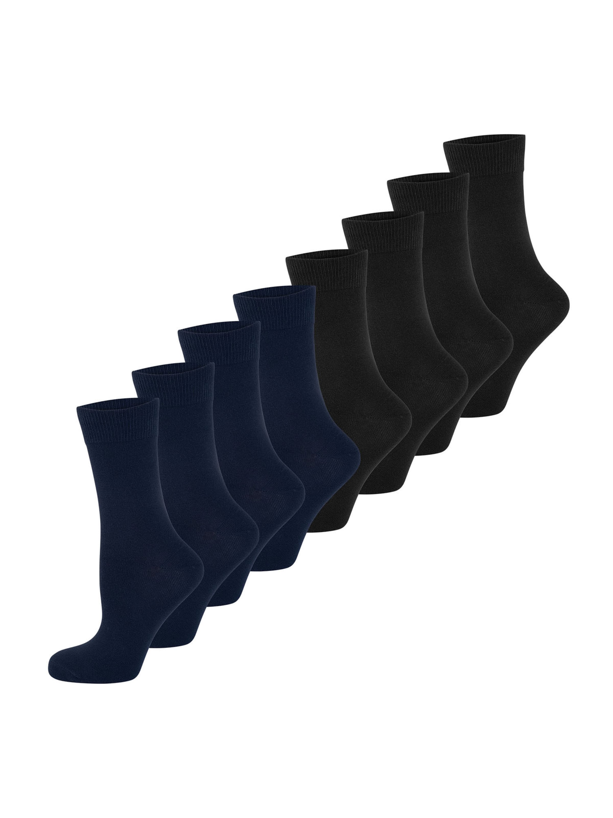 Nur Die - Meias ' Classic Komfortbund ' em azul: frente