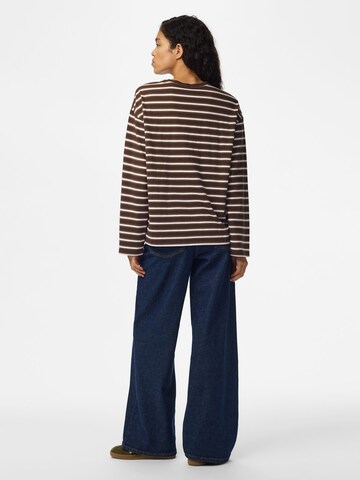 PIECES Shirt 'SADIE' in Brown