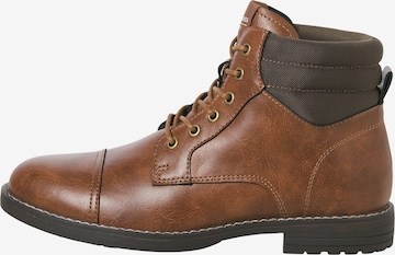 JACK & JONES Ботинки на шнуровке 'JFWDEWSBURY' в Коричневый: спереди