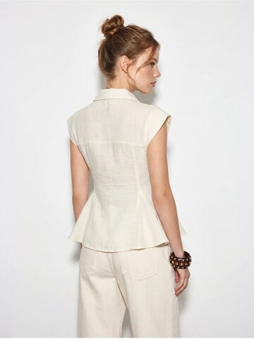 T-shirt 'Hemden' Bianco Lucci en beige