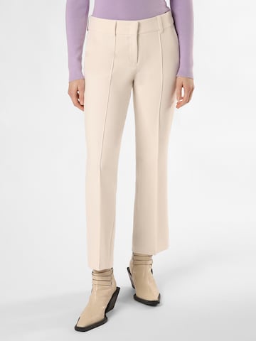 Cambio Pleat-Front Pants 'Farah' in Beige: front
