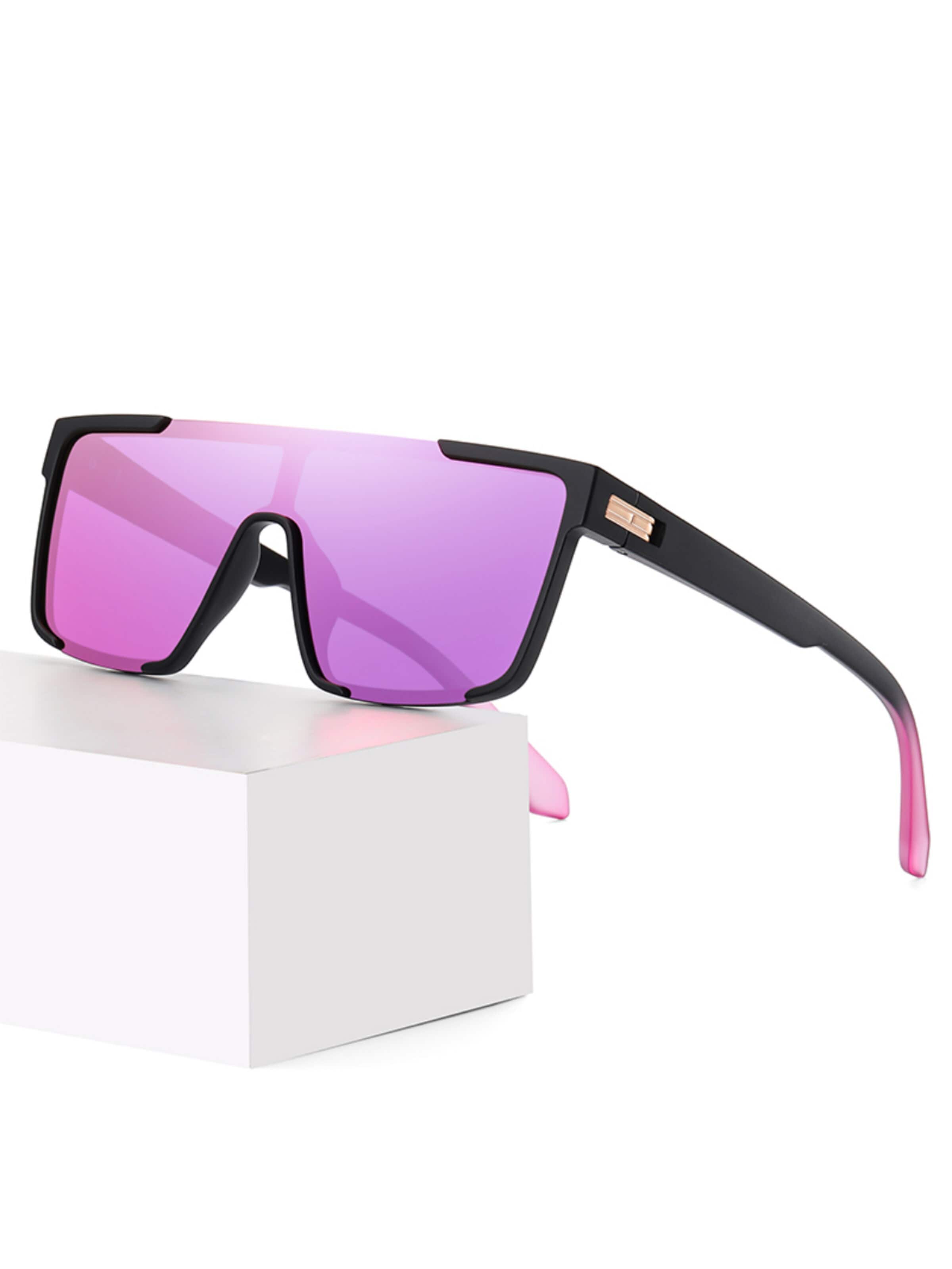 VEYREY Sonnenbrille 'Halber Rahmen Sonnenbrillen Tupirit'‌‌‌‌‌‌‌‌ in Schwarz