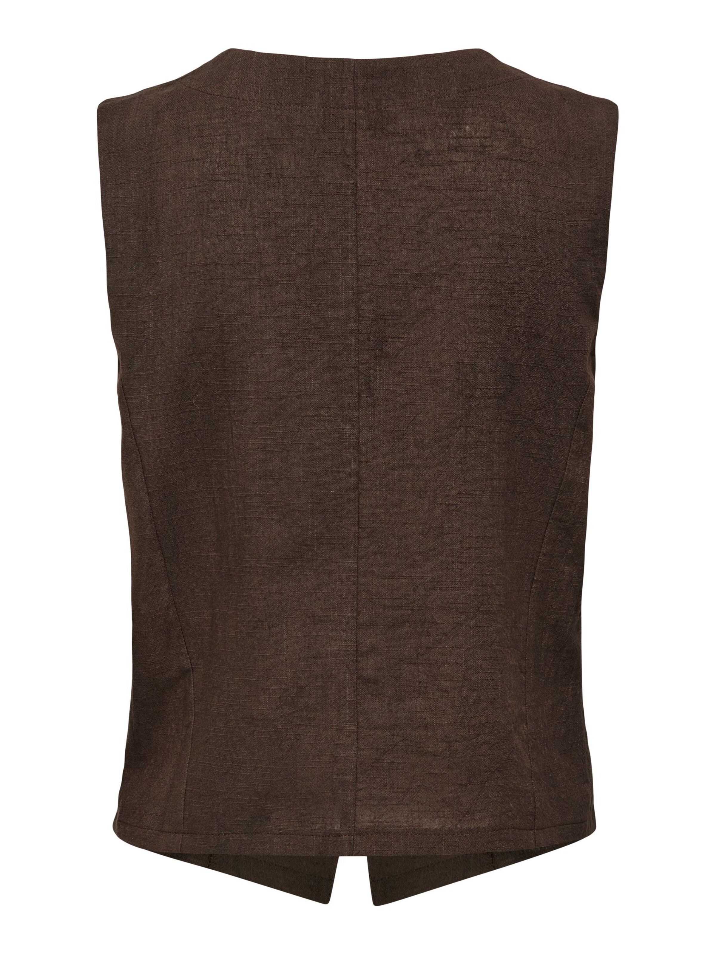 ONLY Suit vest 'ONLTizana' in Brown