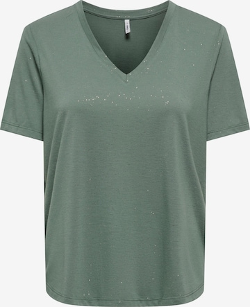 T-shirt 'ONLKia' ONLY en vert : devant