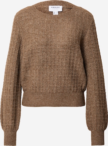 Aware Sweater 'ASHLEY' in Brown: front