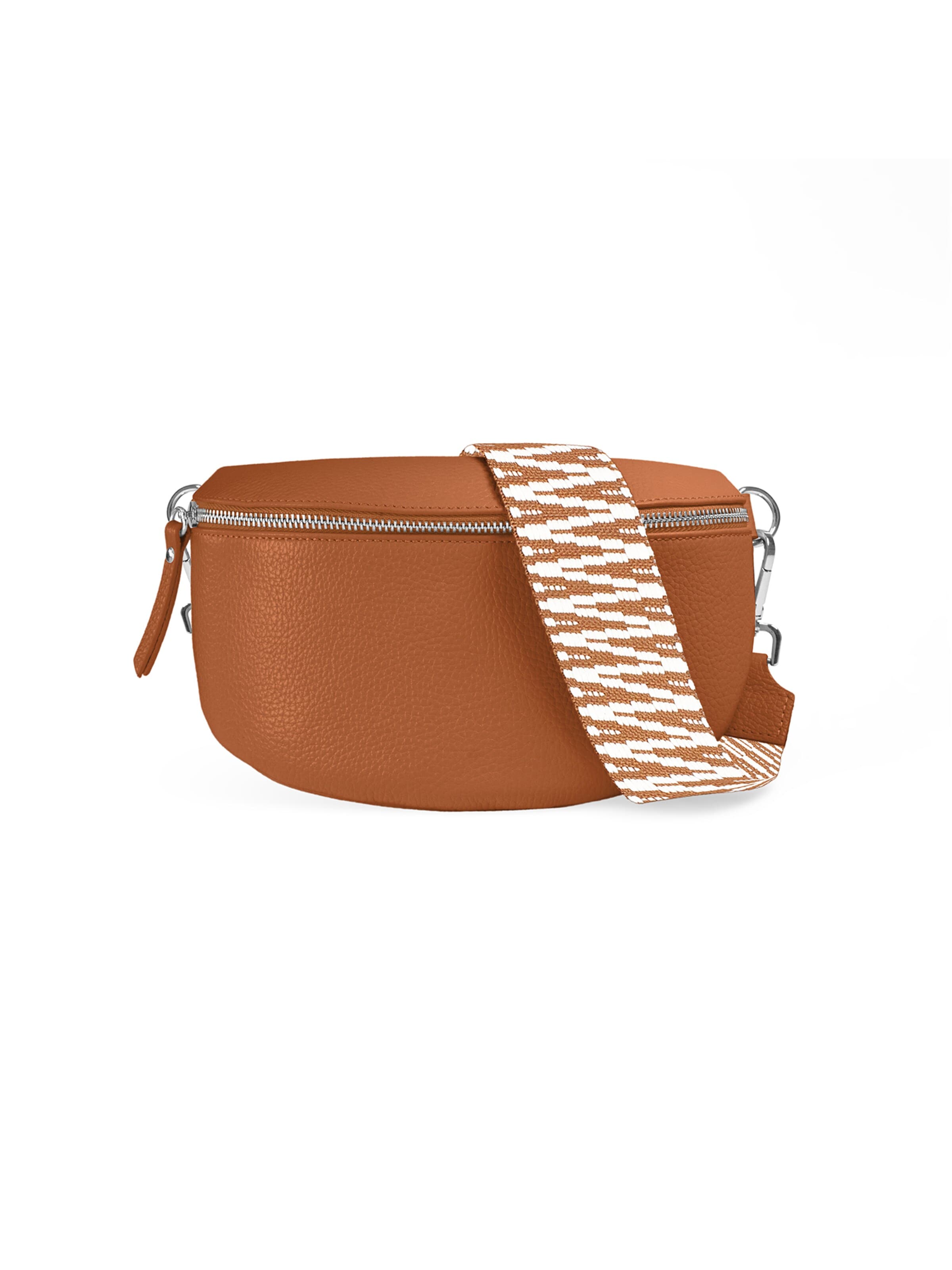 lePelou Fanny Pack 'MIRA medium' in Brown: front
