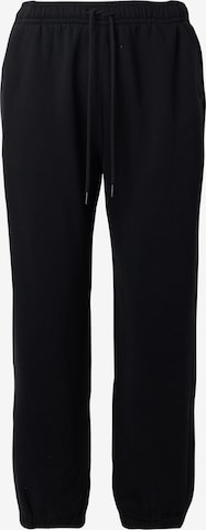 Abercrombie & FitchTapered Hlače 'ESSENTIAL' - crna boja: prednji dio