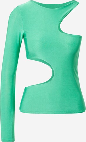 Nasty Gal Shirt in Green: front