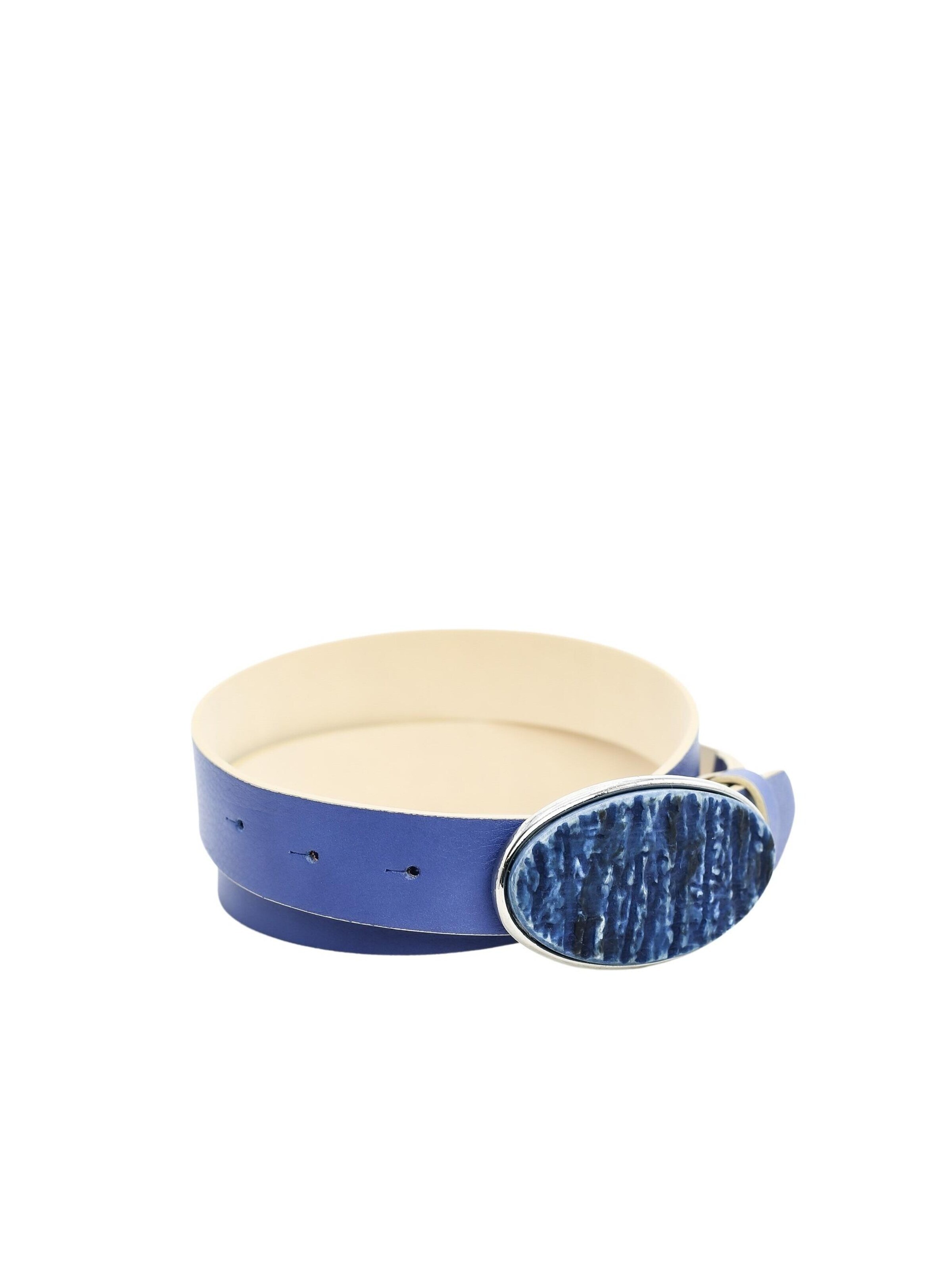 COLLEZIONE ALESSANDRO Belt 'Stone' in Blue