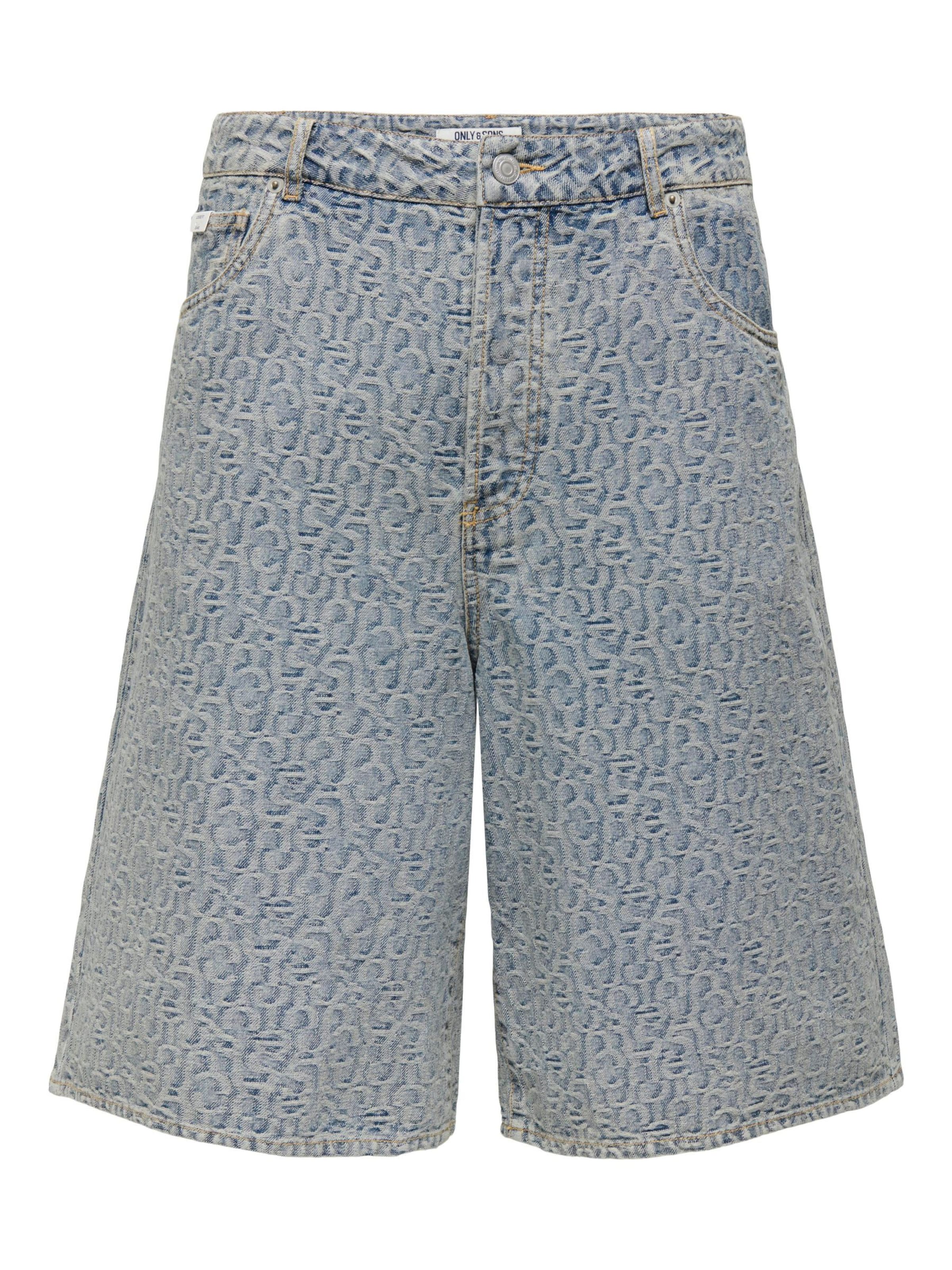 Loosefit Pantaloni 'ONSCarl' di Only & Sons in blu: frontale