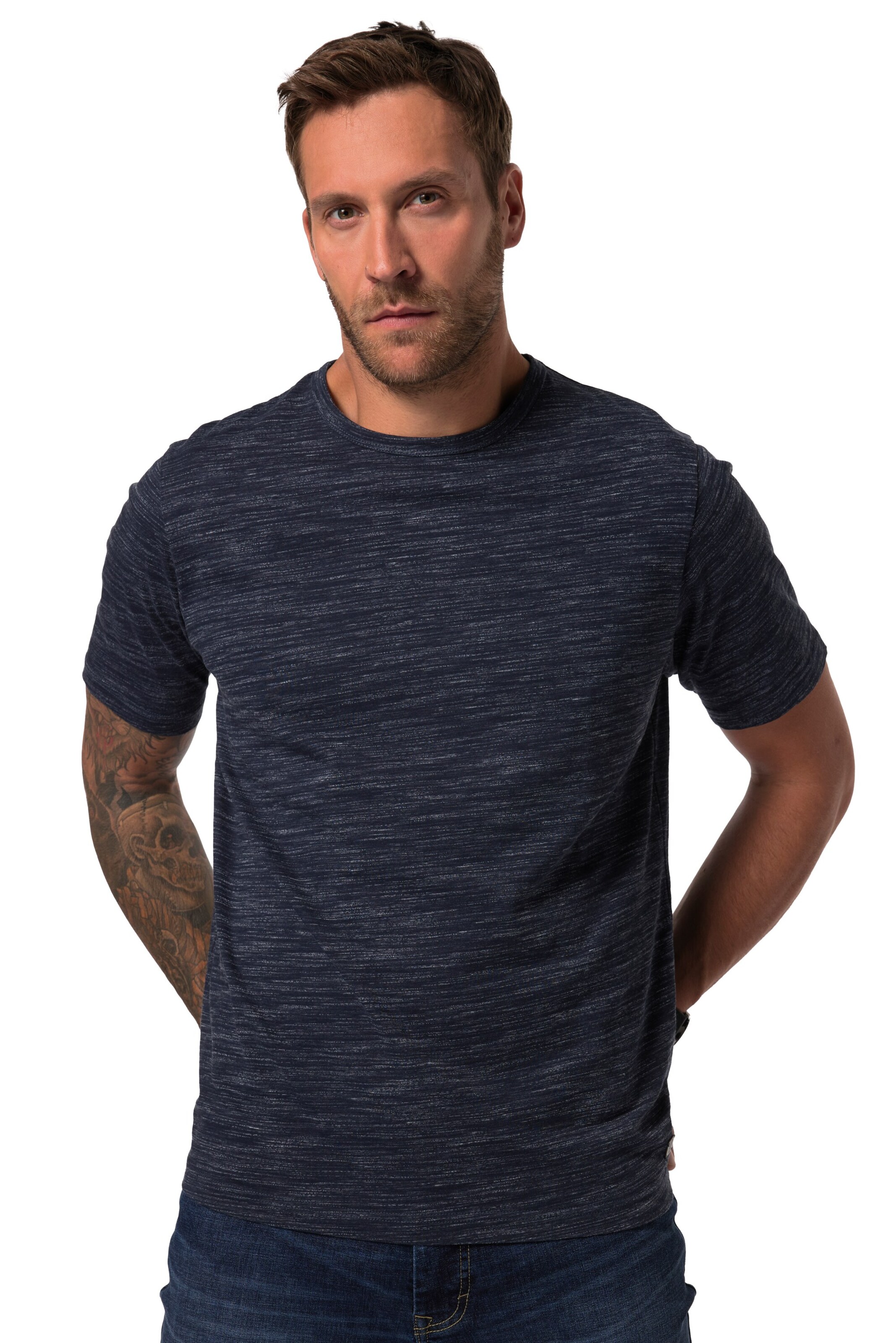 JP1880 Shirt in Blauw: voorkant