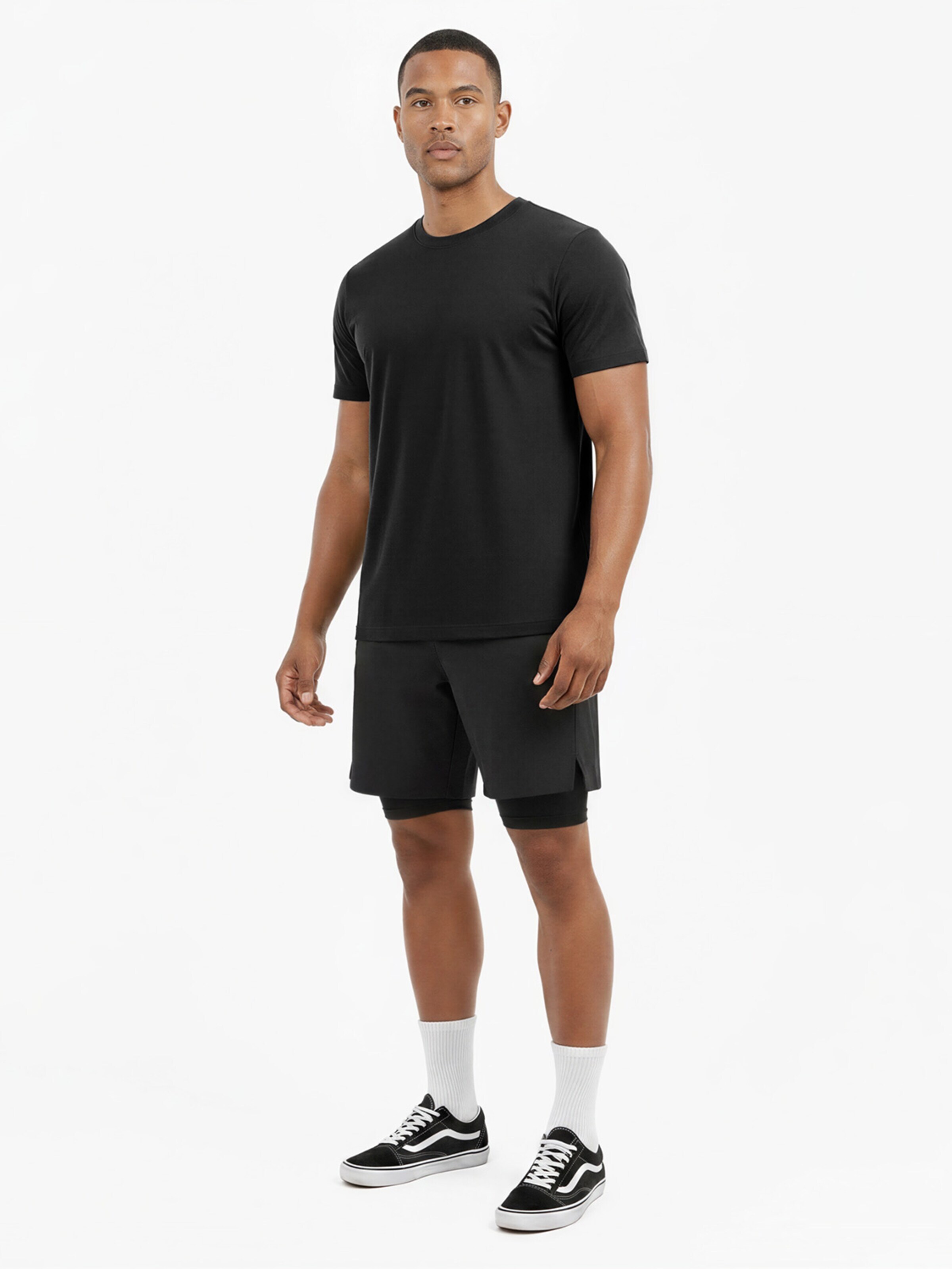 SIXLAB Shirt 'Regular T-Shirt' in Black