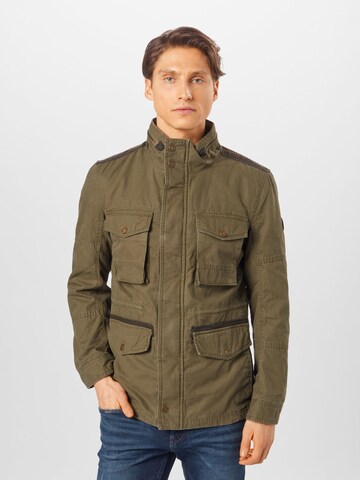 Veste mi-saison TOM TAILOR en vert : devant