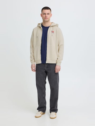 BLEND - Sudadera con cremallera ' BHJapa Backprint ' en beige