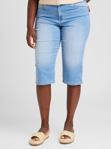 ONLY Carmakoma Regular Jeans 'AUGUSTA' in Blauw: voorkant