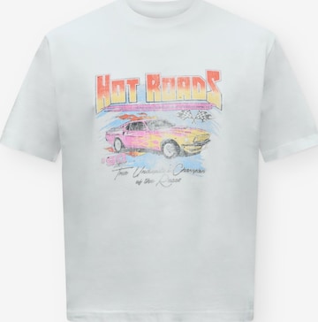 JACK & JONES Shirt 'JORRETRO ACTION MOVIE' in Wit: voorkant