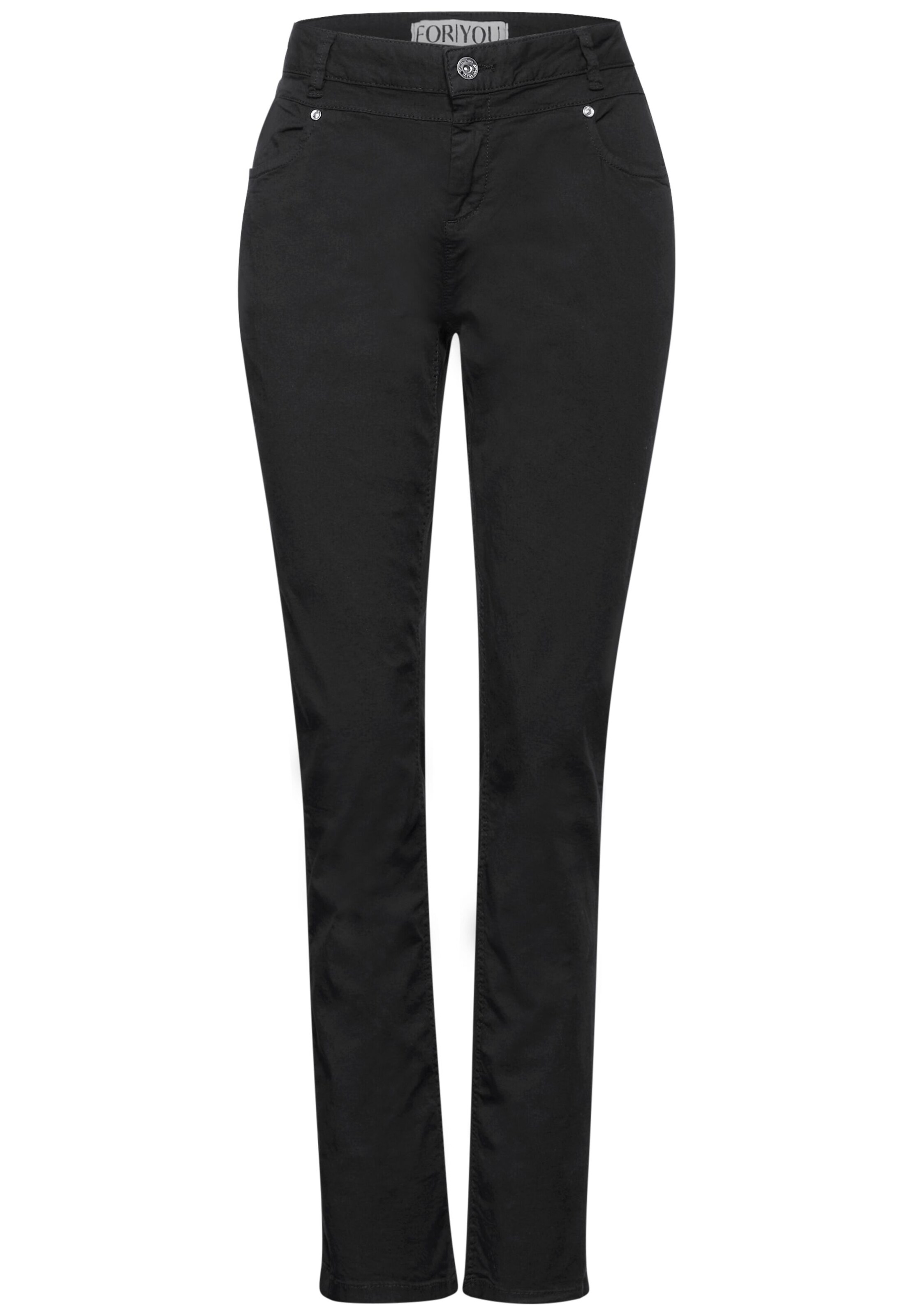 STREET ONE Regular Pants in Black: front