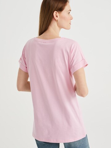 T-shirt WE Fashion en rose