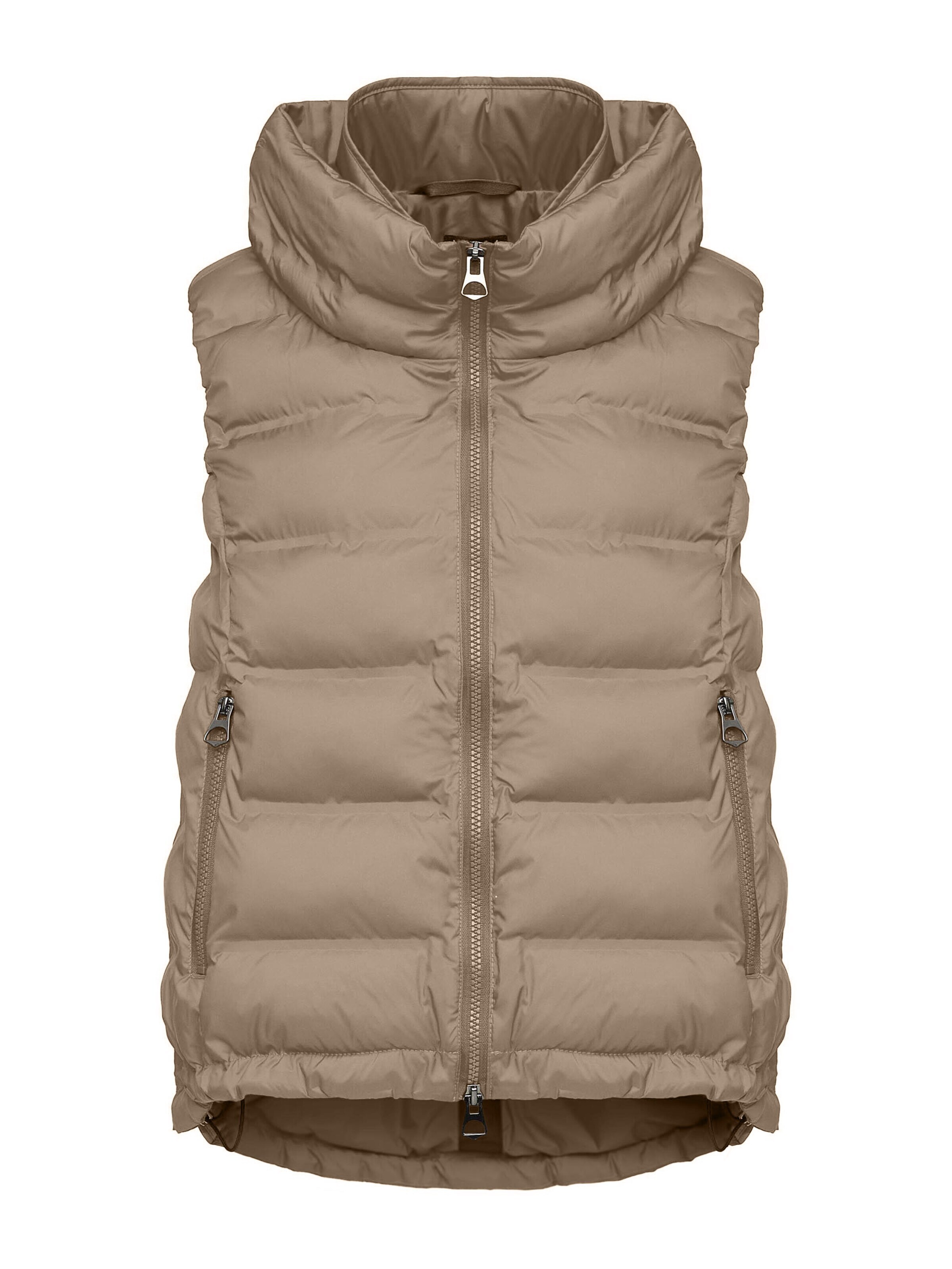 MANISA Between-Season Jacket 'Weste' in Grey: front