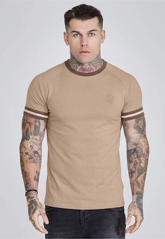 SikSilk - Camiseta 'Tournament' en beige: frente