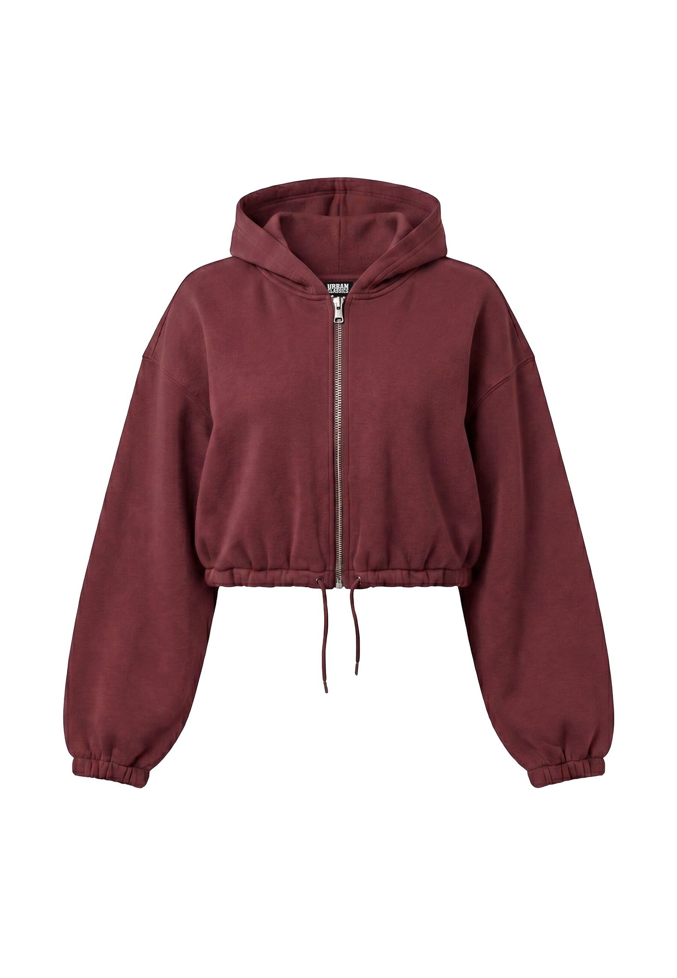 Veste de survêtement Urban Classics en rouge : devant