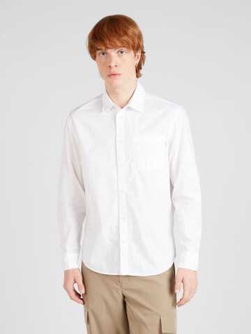 Pepe Jeans Regular fit Button Up Shirt in White: front