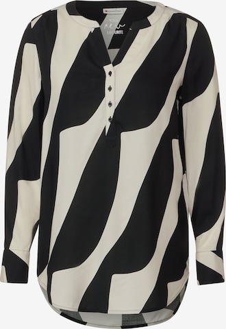 STREET ONE Blouse in Zwart: voorkant