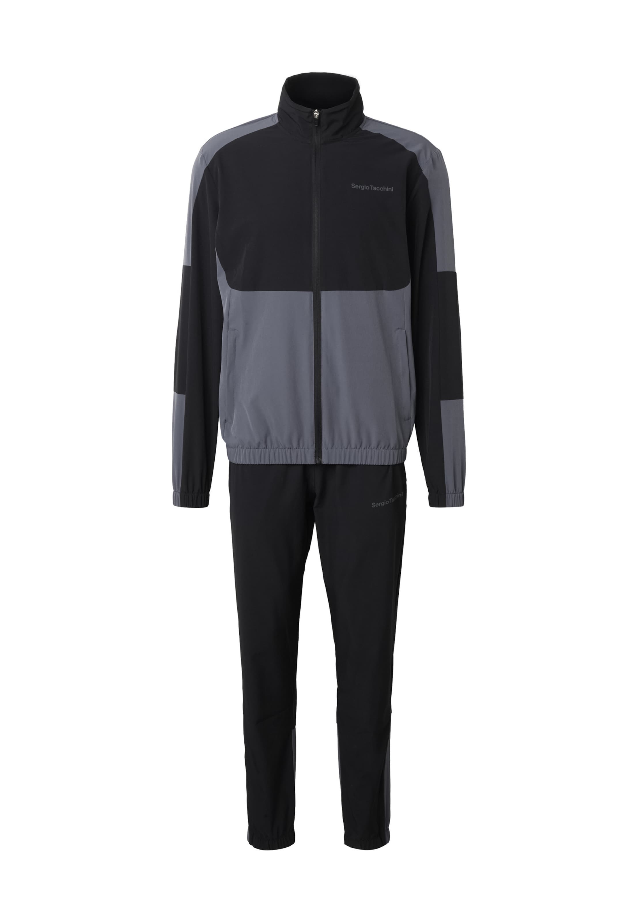 Sergio Tacchini Tracksuit 'Arcata' in Grey / Black, Item view