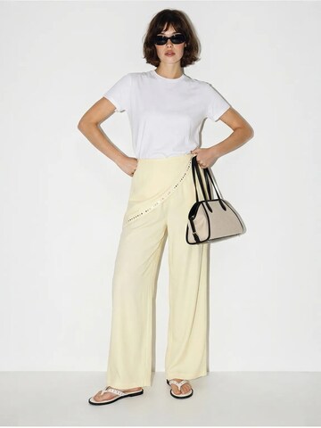 Wide Leg Pantalon 'Hose' Bianco Lucci en beige