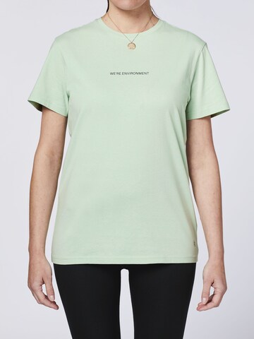 Detto Fatto Shirt ' mit QR-Code-Print ' in Green