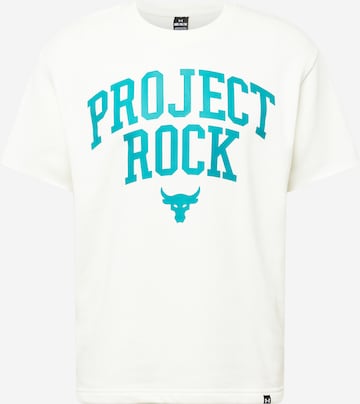 UNDER ARMOUR Λειτουργικό μπλουζάκι 'Project Rock' σε μπεζ: μπροστά