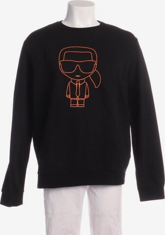 Karl Lagerfeld Sweatshirt & Zip-Up Hoodie in XL in Black: front
