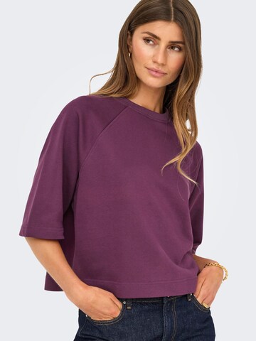 ONLY Sportief sweatshirt in Rood