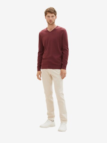 TOM TAILOR Regular fit Sweater in Red