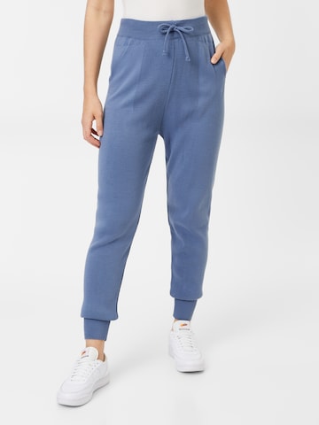 Trendyol Zúžený Kalhoty – modrá: přední strana