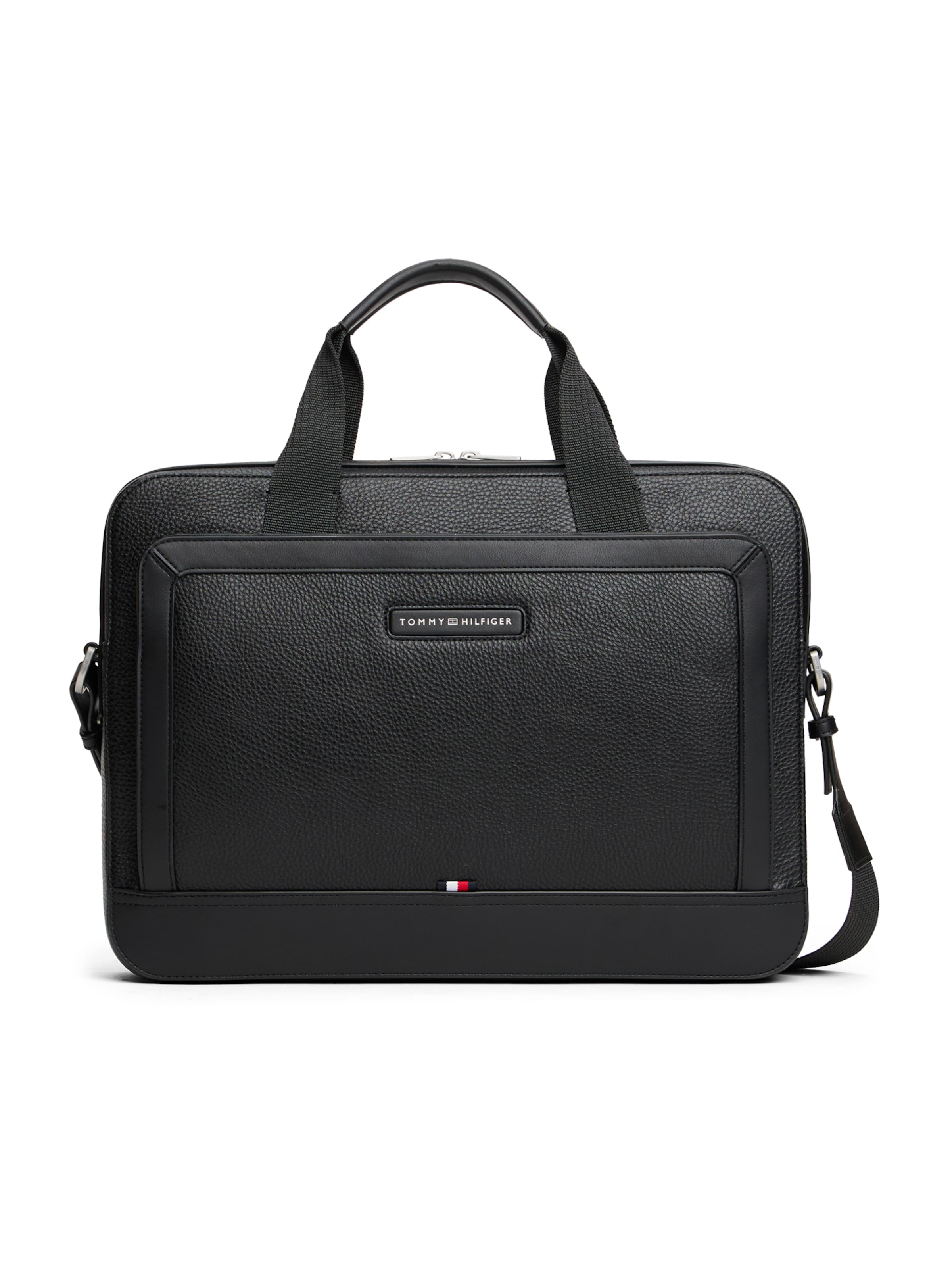 Borsa per laptop di TOMMY HILFIGER in nero: frontale