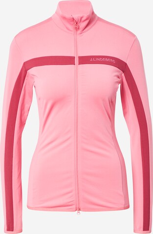 J.Lindeberg Athletic Jacket 'Janice' in Pink: front