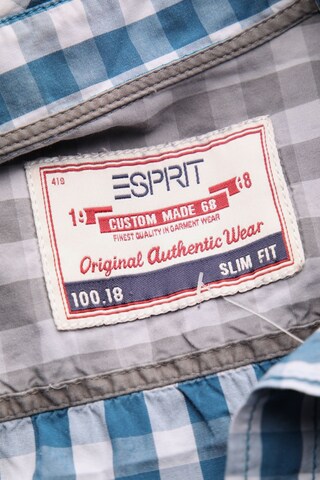 ESPRIT Button Up Shirt in L in Blue