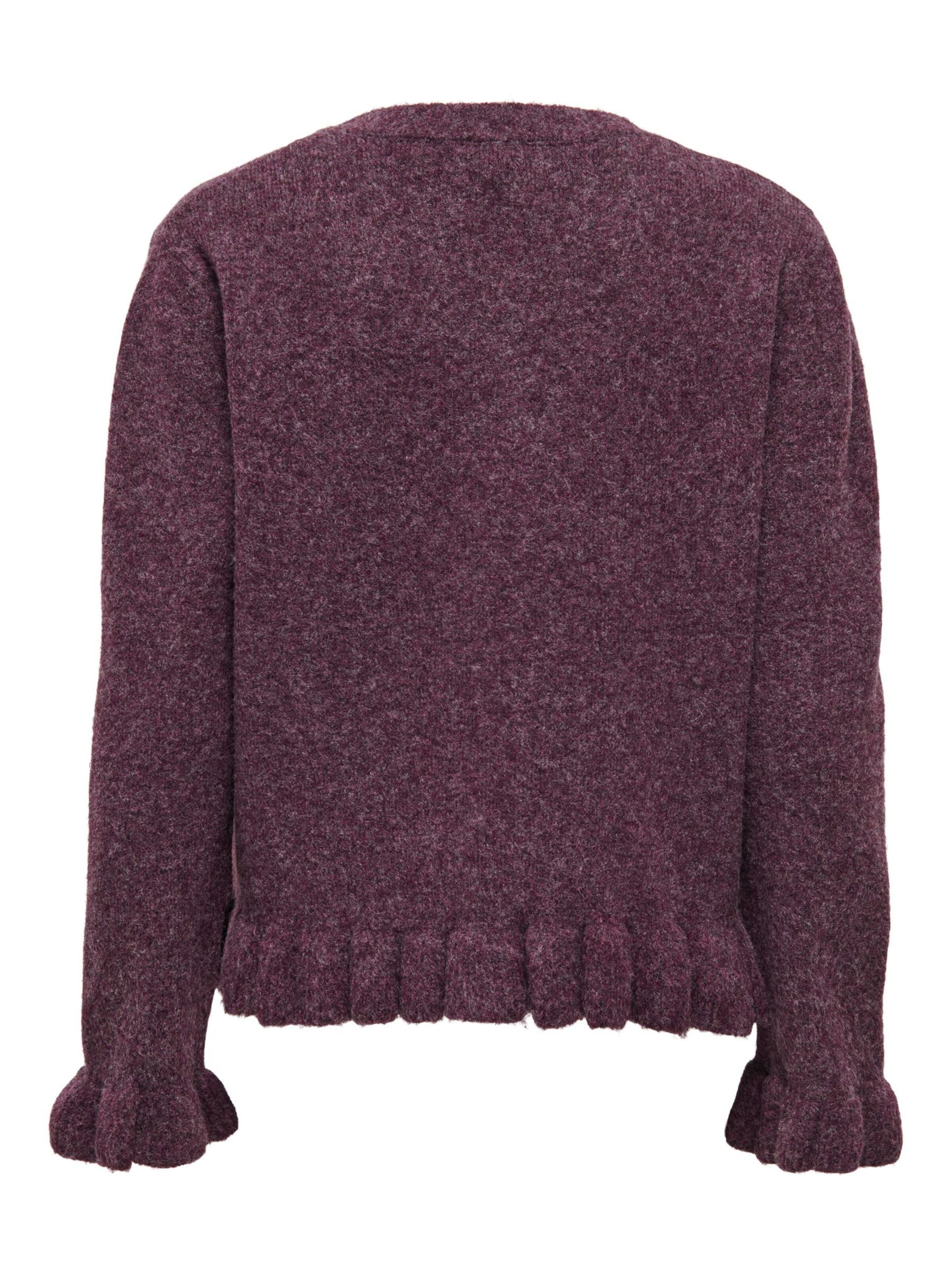 ONLY Gebreid vest in Lila