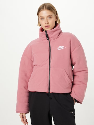 Nike Sportswear Zimní bunda – hnědá: přední strana