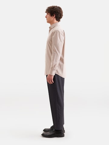 SEIDENSTICKER Regular fit Button Up Shirt in Beige