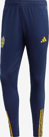 Skinny Pantaloni sportivi 'Tiro 23' di ADIDAS PERFORMANCE in blu: frontale